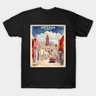 Arteaga Coahuila Mexico Vintage Tourism Travel T-Shirt